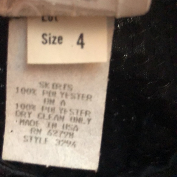 Black Sequin Mini Skirt. Moda Intl - Picture 4 of 4